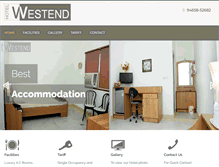 Tablet Screenshot of hotelwestendjalandhar.com